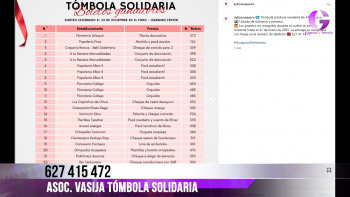 Tómbola solidaria Vasija